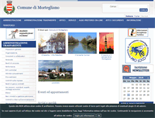 Tablet Screenshot of comune.mortegliano.ud.it